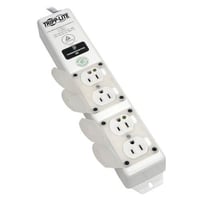 SPS415HGULTRATripp Lite SPS415HGULTRA For Patient-Care Vicinity Surge Protector Power Strip, 120 VAC, 15 A, 4 Outlets, 15 ft L Cord