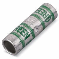 54508Color-Keyed® 54508 2-Way Standard Barrel Splice Connector, 1 AWG Copper Conductor, Die Code: 37, 1-1/2 in L, Copper