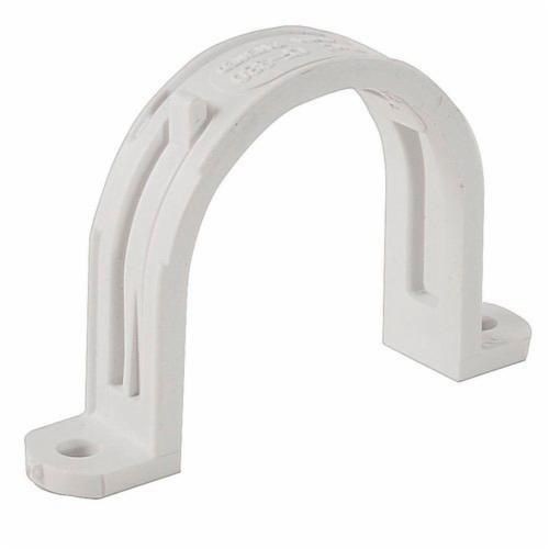 NuTone® CF380 Fixing Spring Pipe Support With Wire Clip, For Use With Vacuum Pipe, Plastic, White