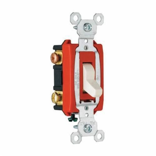 CSB20AC3-LAPass & Seymour® CSB20AC3LA 3-Way Heavy Duty Toggle Switch, 120/277 VAC, 20 A, 3 W Power Rating