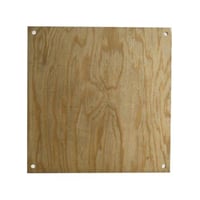 3636PWE-Box 2424PW Square Enclosure Panel, 21 in W x 21 in H, Plywood