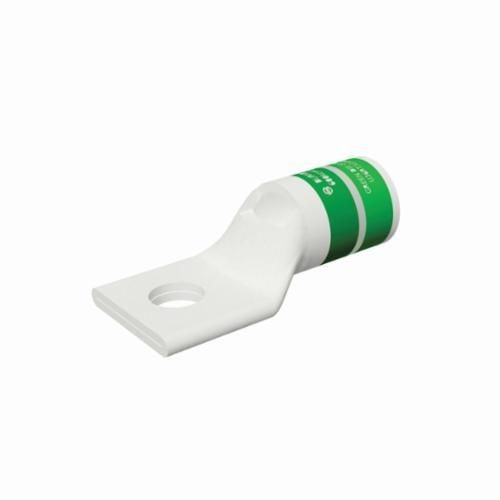 YA1CL2BURNDY® HYLUG™ YA1CL2 YA-L 1-Hole Compression Lug With Inspection Window, 1 AWG Stranded Copper Conductor, Die Code: 11/375, 1/4 in Stud, Copper