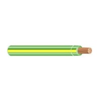 MTW16STRGN/YWMTW Wire, Stranded, 16 AWG, 1 Conductor, Copper, 600 Volts, 500 ft, Yellow/Green