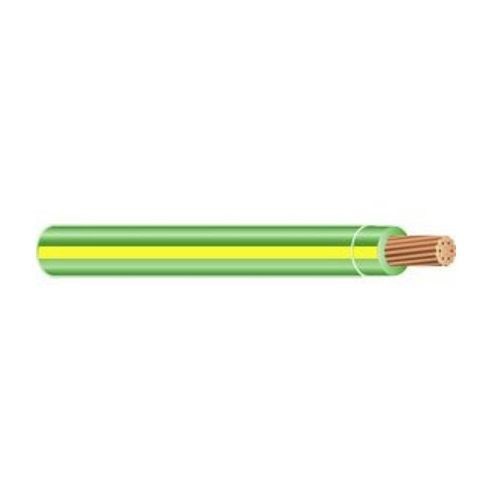 MTW16STRGN/YWMTW Wire, Stranded, 16 AWG, 1 Conductor, Copper, 600 Volts, 500 ft, Yellow/Green