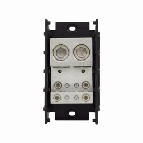 16528-1Bussmann® Magnum® 16528-1 Barrier Terminal Power Distribution Block, 600 VAC/VDC, 840 A, 1 Pole, 2 AWG to 600 kcmil Wire, Thermoplastic