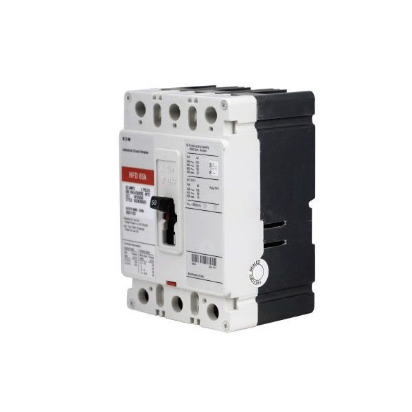 HFD3100BP10EATON HFD3100BP10 C Series Type HFD Molded Case Circuit Breaker, 600 VAC/250 VDC, 100 A, 100 kAIC at 240 VAC/65 kAIC at 480 VAC Interrupt, 3 Poles, Fixed Thermal/Fixed Magnetic Trip