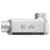 LB57 CGCrouse-Hinds Condulet® LB57 CG Type LB Conduit Outlet Body With Cover and Neoprene Gasket, 1-1/2 in Hub, 7 Form, Feraloy® Iron Alloy, Aluminum Acrylic Painted/Electro-Galvanized