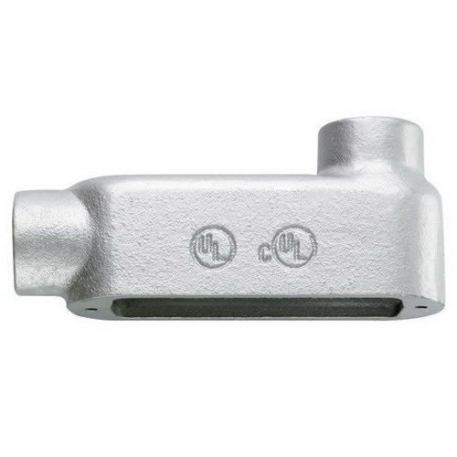 LB57 CGCrouse-Hinds Condulet® LB57 CG Type LB Conduit Outlet Body With Cover and Neoprene Gasket, 1-1/2 in Hub, 7 Form, Feraloy® Iron Alloy, Aluminum Acrylic Painted/Electro-Galvanized