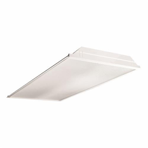 JT824-332G-FSA12-EUColumbia Lighting JT824-432G-FSA12-EU Dedicated Instant Start Lensed Troffer, (4) T8 Fluorescent Lamp, 120 to 277 VAC, Steel Housing