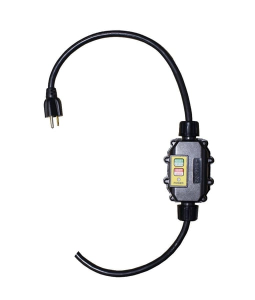 XG2R-12-25BS-MR-15Ericson® XG2R-12-25BS-MR-15 Portable In-Line GFCI Cable, 25 ft L