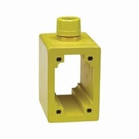 Woodhead® 446 130138 Low Profile Multiple Outlet Box, Nylon/Vinyl, 1 Outlets