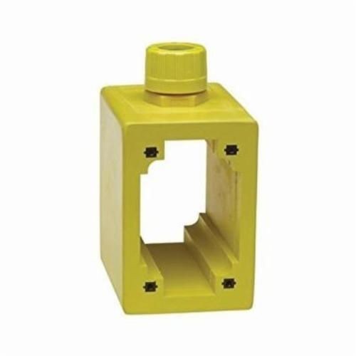 Woodhead® 446 130138 Low Profile Multiple Outlet Box, Nylon/Vinyl, 1 Outlets