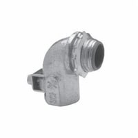 ACB5090Crouse-Hinds ACB5090 Corrosion-Resistant Conduit Connector, 1/2 in Trade, 0.52 to 0.92 in Cable Openings, Steel, Electro-Plated Zinc