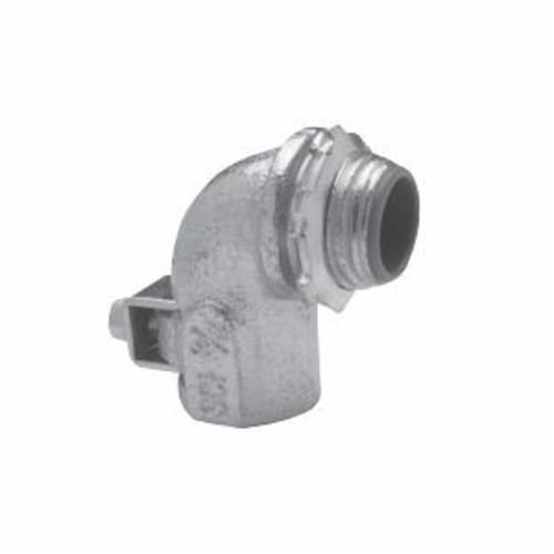 ACB5090Crouse-Hinds ACB5090 Corrosion-Resistant Conduit Connector, 1/2 in Trade, 0.52 to 0.92 in Cable Openings, Steel, Electro-Plated Zinc