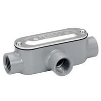 O-Z/Gedney T50A Type T Conduit Outlet Body, 1/2 in Hub, 85 Form, 4.2 cu-in Capacity, Die Cast Copper Free Aluminum, Aluminum Enamel/Epoxy Powder Coated