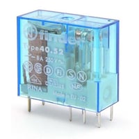 40.52.9.012.0000Finder® 40.52.9.012.0000 40 Series Miniature Standard General Purpose Relay, 8 A, 2CO/DPDT Contact, 12 VDC V Coil