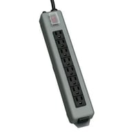 UL17CB-15Tripp Lite Waber® UL17CB-15 Power Strip, 120 VAC, 15 A, 9 Outlets, 15 ft L Cord, Floor/Surface Mount