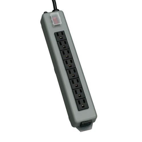 UL17CB-15Tripp Lite Waber® UL17CB-15 Power Strip, 120 VAC, 15 A, 9 Outlets, 15 ft L Cord, Floor/Surface Mount