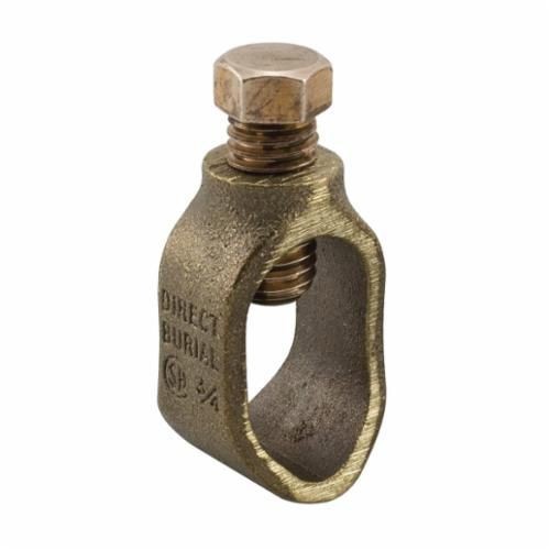 GRC-58ILSCO® ClearChoice® GRC-58 Type GRC Ground Rod Clamp, 5/8 in Rod, 8 to 2 AWG Conductor, Bronze