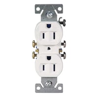 CR20BKEATON Arrow Hart™ Eaton Wiring Devices CR20BK CR20 Duplex Tamper-Resistant Straight Blade Receptacle, 125 VAC, 20 A, 2 Poles, 3 Wires, Black