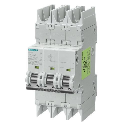 Siemens Sentron™ 5SJ4310-8HG42 Type NSJ Miniature Circuit Breaker, 240 VAC, 10 A, 14 kA Interrupt, 3 Poles, Thermal Magnetic Trip
