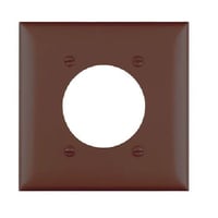 Pass & Seymour® TradeMaster® TP703 Standard Wallplate, 2 Gangs, 5 in H x 4.56 in W, Thermoplastic, Brown
