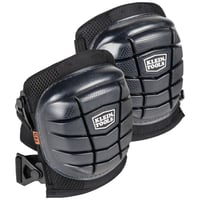 60184Klein® 60184 Lightweight Gel Knee Pad, Rubber Cap, TPE/Neoprene/EVA Foam/Polyester/Nylon Pad, Clip Closure