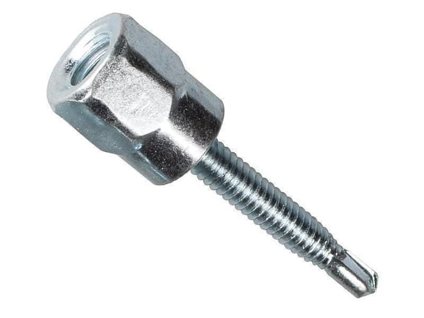 JRSV37112Metallics JRSV37112 17-Point Threaded Rod Anchor, 1/4 in Dia, 1-1/2 in L Thread, 3/8-16 Rod, Vertical Mount
