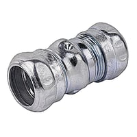 Data-Spec SheetSteel City® TK113A Compression Coupling, 1 in, For Use With EMT Conduit, Steel, Zinc Plated