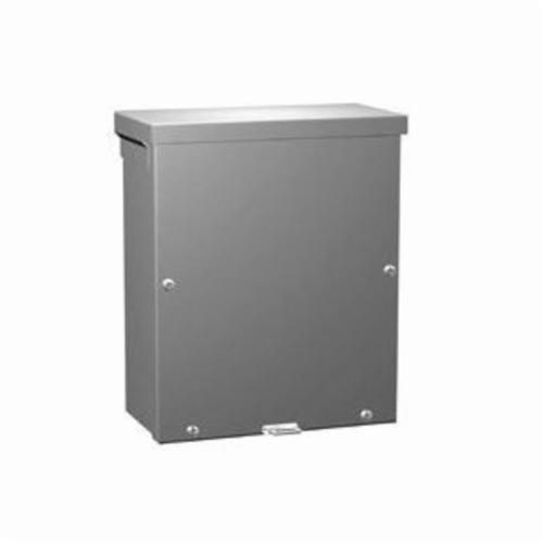 C3R12124SCHammond® C3R12124SC Junction Box With Knockout and Screws, 12 in H x 12 in W x 4 in D, Lift-Off/Slip-On Cover, NEMA 3R NEMA Rating, Galvanized Steel
