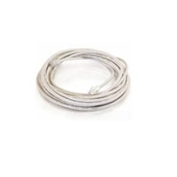 Quiktron® 560-125-050 Value Non-Booted Patch Cord, Cat 5e, 24 AWG Solid Copper Conductor, Male RJ45 Connector, 50 ft L Cord, White