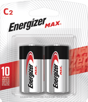 Energizer® E93 Alkaline Battery, Zinc Manganese Dioxide (Zn/MnO2), 1.5 VDC Nominal, C