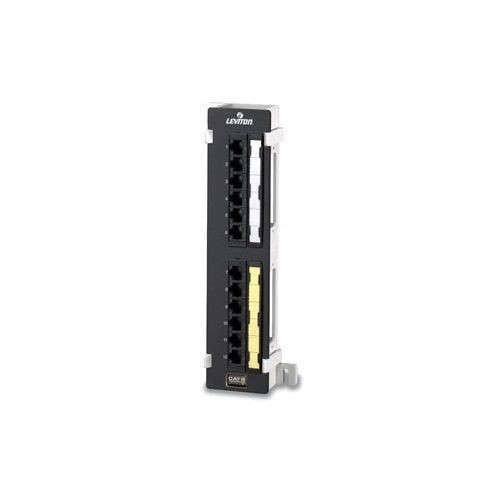 Leviton® eXtreme® 69586-U89 110-Style Universal Patch Panel, 12 Ports, CAT 6, 26 to 22 AWG Terminal, Plastic/Steel