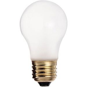 SATCO® S3815 Dimmable General Service Incandescent Lamp, 25 W, E26 Medium Incandescent Lamp, A15, 150 Lumens Initial