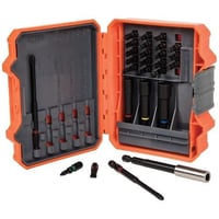 Klein® 32799 Pro Impact Power Bit Set, #1, #2, #3, 3/16 in, 1/4 in Phillips®/Slotted/Square Point, 5-1/2 in OAL, 1/4 in, 5/16 in, 3/8 in, S2 Steel