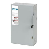 DG222NRBEATON DG222NRB DG Series Cartridge Fusible General Duty Safety Switch, 240 VAC, 60 A, 3 to 10 hp, 7-1/2 to 15 hp, DPST Contact, 2 Poles