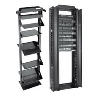 nVent HOFFMAN EDR19FM45U 2-Post Open Frame Rack, 84 in H x 15 in W x 20-1/4 in D