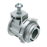 Arlington Saddlegrip® SG38 Straight Cable Connector With 0.4 in End Stop, 3/8 in Trade, 1/2 in Knockout, 0.405 to 0.612 in Cable Openings, Die Cast Zinc