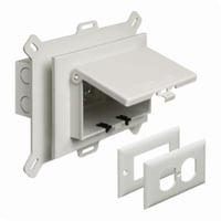 DBHS1WArlington InBox™ DBHS1W DB Series 1-Piece Low Profile Electrical Box, Plastic, 22 cu-in Capacity, 1 Gangs, 1 Outlets, 7.012 in L x 9.058 in W x 5.16 in H