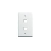 On-Q® WP3402IV Classic Keystone Wallplate, 1 Gangs, 2 Ports, Insert Module, Surface Mount, Plastic