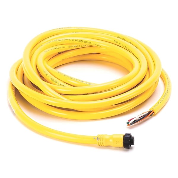 889N-F5AFC-6FAllen-Bradley, 889N-F5AFC-6F, Mini/Mini Plus, Female, Straight, 5-Pin, PVC Cable, Yellow, Unshielded, US Color Coded, No Connector, 6 feet (1.83 meters)