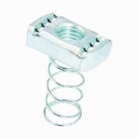 N255ZNB-Line N255ZN 200 Standard Channel Nut With Spring, For Use With B22, B24, B26 and B32 Series Medium Channel, 1/2 in THK, 5/8-11 Thread, Steel