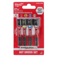49-66-4566Milwaukee® 49-66-4566 SHOCKWAVE Impact Duty Magnetic Nut Driver, Alloy Steel, 1-7/8, 2-9/16, 6 in Hex