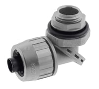 PS1009NGYHubbell, Liquidtight Connector, Swivelok, 1 Inch, Non-Metallic Nylon, Flexible, Gray