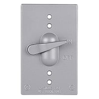 Data-Spec SheetRed Dot® CCT Weatherproof Receptacle Cover, 4-9/16 in L x 2-13/16 in W, Die Cast Aluminum