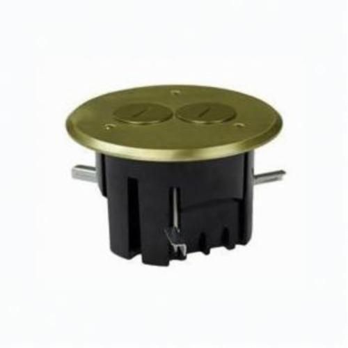 FB-3Allied Moulded FB-3 Duplex Floor Box Assembly, Polycarbonate, 24.5 cu-in Capacity, 1 Gangs, 2 Outlets, 2 Knockouts