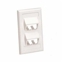 CFPSL4IWYPanduit® Mini-Com® PanNet® CFPSL4IWY Classic Series Sloped Vertical Faceplate, 1 Gangs, 4 Ports, Mini-Com® Module, Flush Mount, ABS