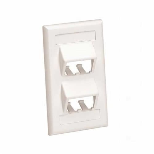 CFPSL4IWYPanduit® Mini-Com® PanNet® CFPSL4IWY Classic Series Sloped Vertical Faceplate, 1 Gangs, 4 Ports, Mini-Com® Module, Flush Mount, ABS