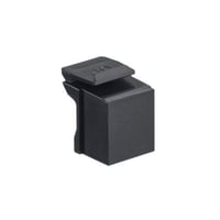 Leviton® QuickPort® 41084-BE Blank Insert, Snap-In Mount, Plastic, Black