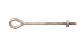 29958HUBBELL®, Eye Bolt, 5/8 x 8 Inch, Oval, Steel, Galvanized, 35/Pack